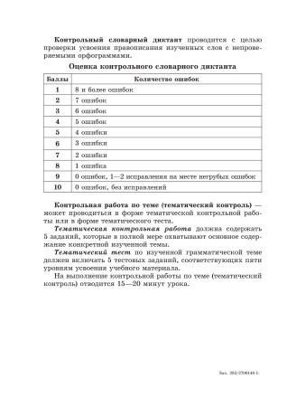 Русский язык. Контроль учебных достижений. 4 класс Русский язык. Контроль учебных достижений. 4 класс