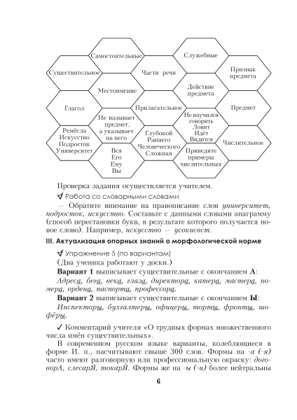 Русский язык. Уроки. 7 класс (I полугодие)