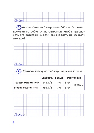 Математика. Составные задачи. 4 класс. В 2 частях. Часть 1 Математика. Составные задачи. 4 класс. В 2 частях. Часть 1
