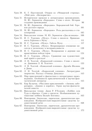 Планы-конспекты уроков. Русская литература. 5 класс (II полугодие)