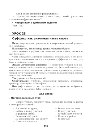 Русский язык. Уроки. 6 класс (I полугодие)