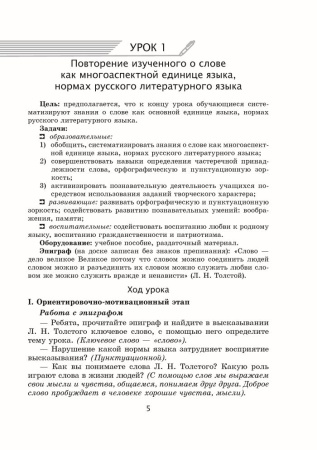 Русский язык. Уроки. 11 класс (I полугодие) 