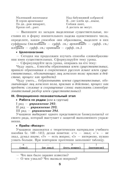 Русский язык. Уроки. 6 класс (II полугодие)