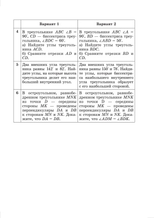 Математические диктанты и тренажеры. 7 класс