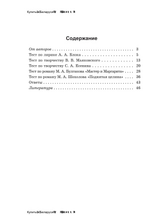 Тематические тесты по русской литературе. 11 класс