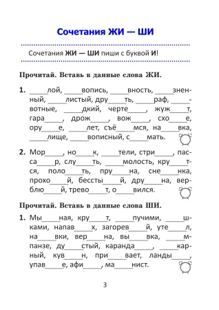 Орфографический тренажёр по русскому языку. 3 класс